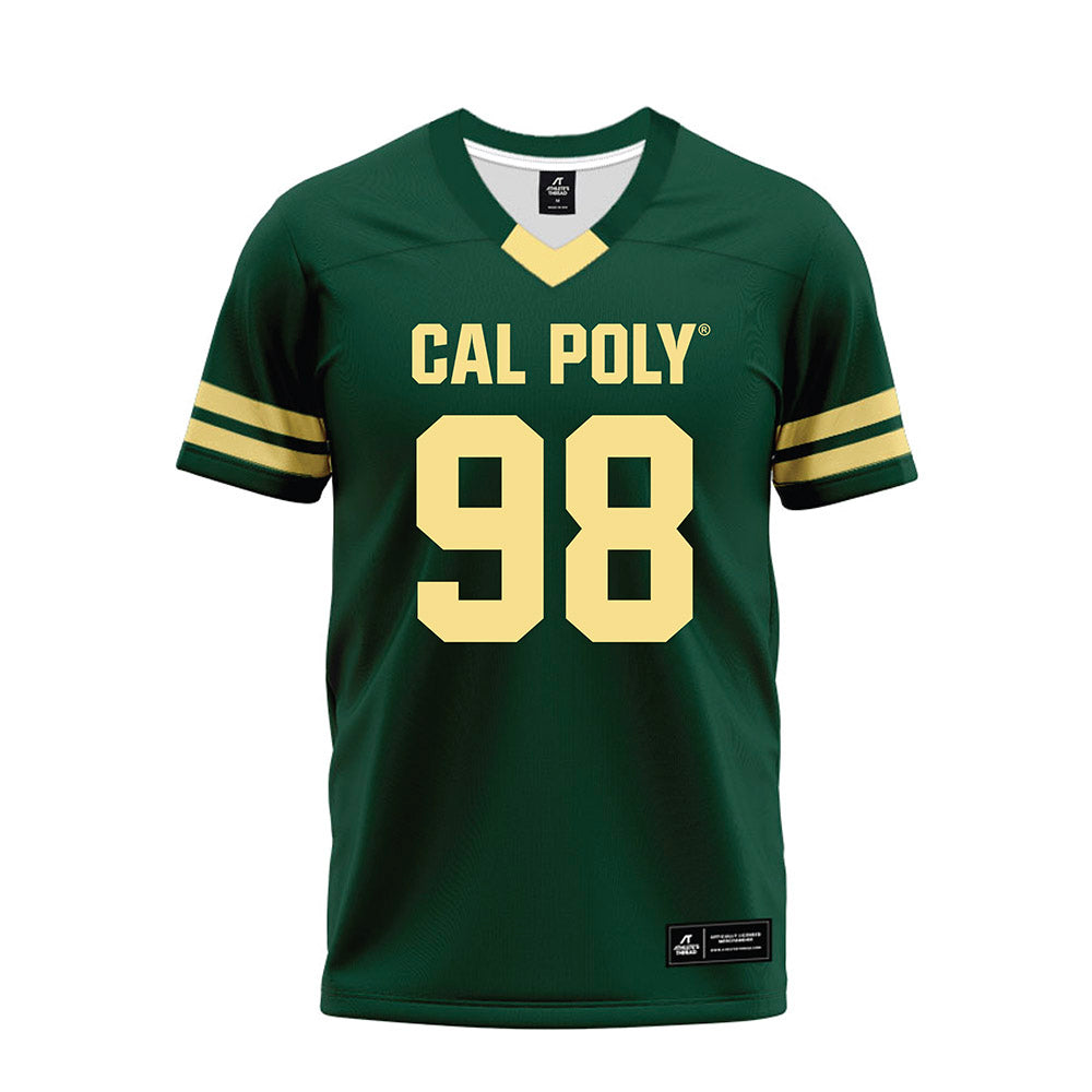 Cal Poly - NCAA Football : Luke Westfall - Green Jersey Premium Football Jersey-0