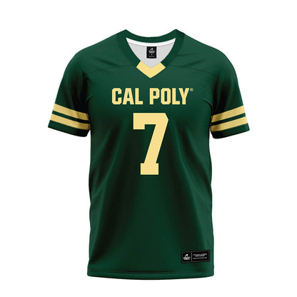 Cal Poly - NCAA Football : Ty Dieffenbach - Green Jersey Premium Football Jersey-0