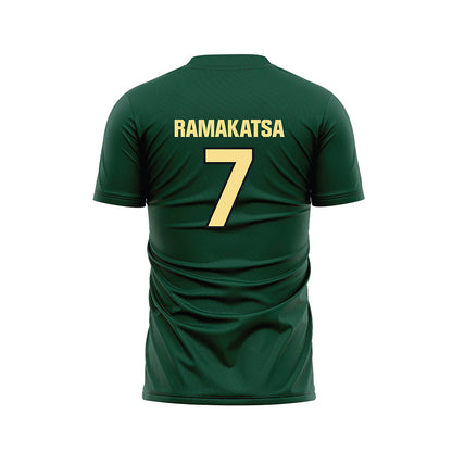 Cal Poly - NCAA Men's Soccer : Bakuena Ramakatsa - Green Soccer Jersey-1