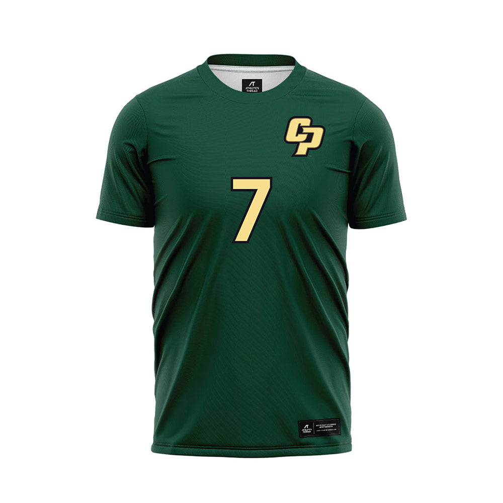 Cal Poly - NCAA Men's Soccer : Bakuena Ramakatsa - Green Soccer Jersey-0