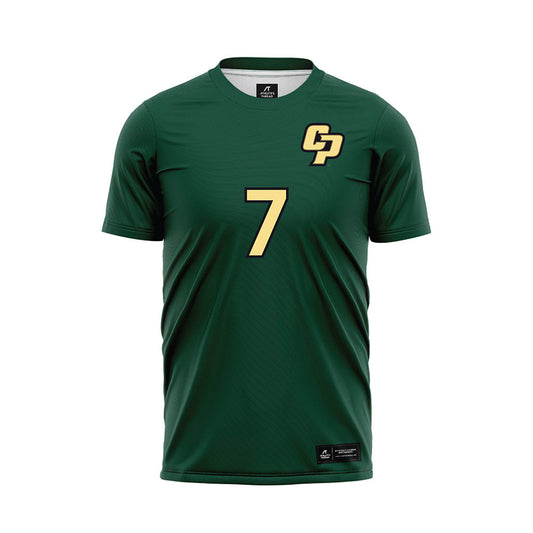 Cal Poly - NCAA Men's Soccer : Bakuena Ramakatsa - Green Soccer Jersey-0