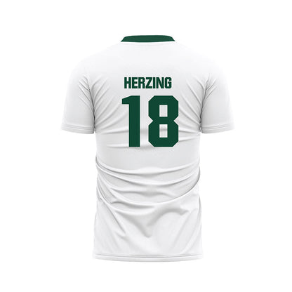 Cal Poly - NCAA Women's Soccer : Kenzie Herzing - White Soccer Jersey-1
