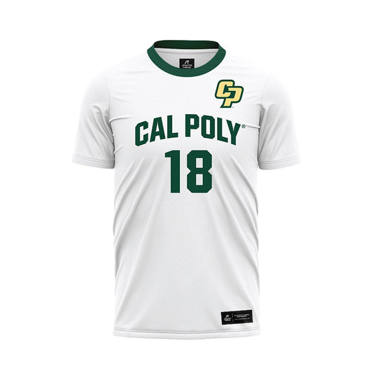 Cal Poly - NCAA Women's Soccer : Kenzie Herzing - White Soccer Jersey-0