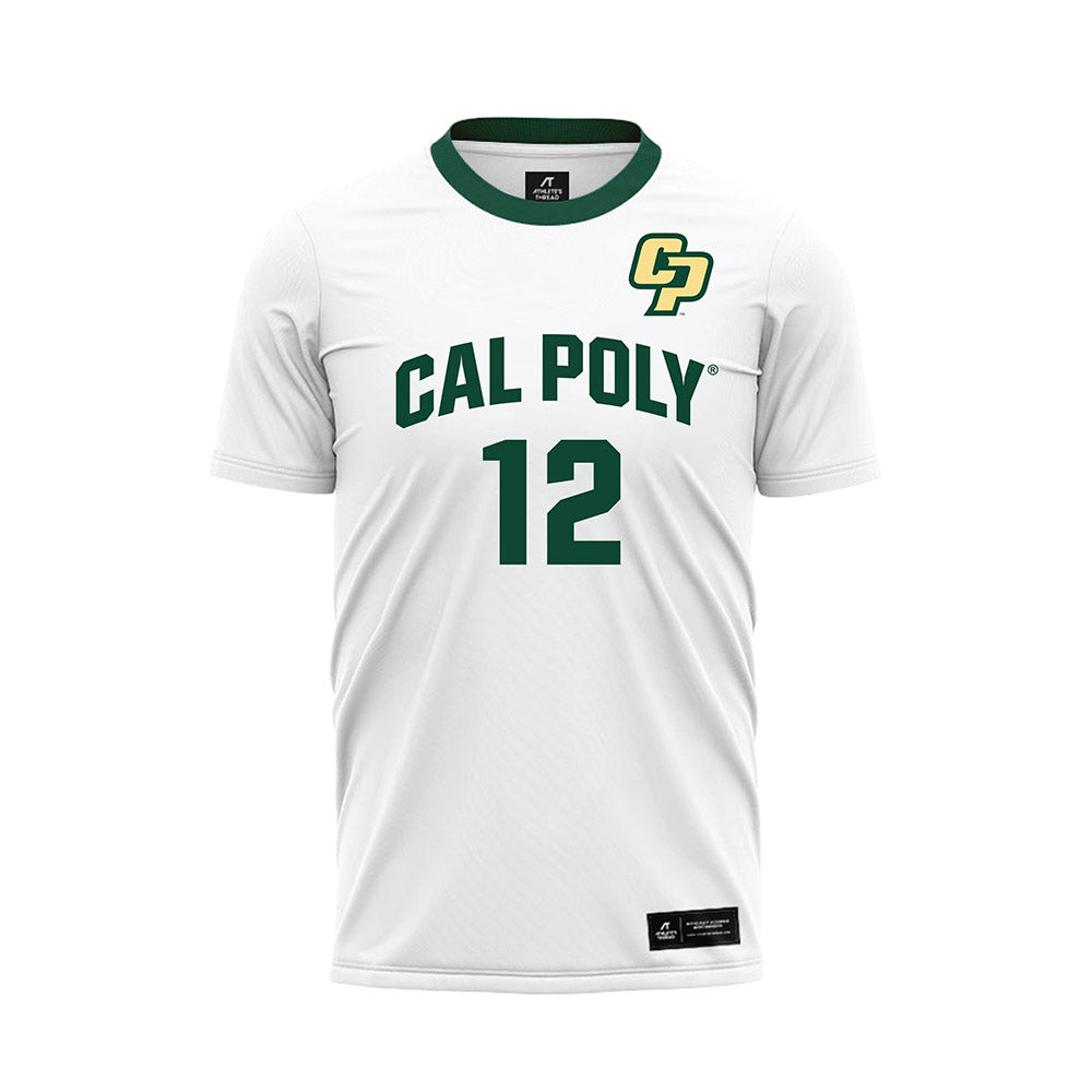 Cal Poly - NCAA Women's Soccer : Kammy MacLennan - White Soccer Jersey-0