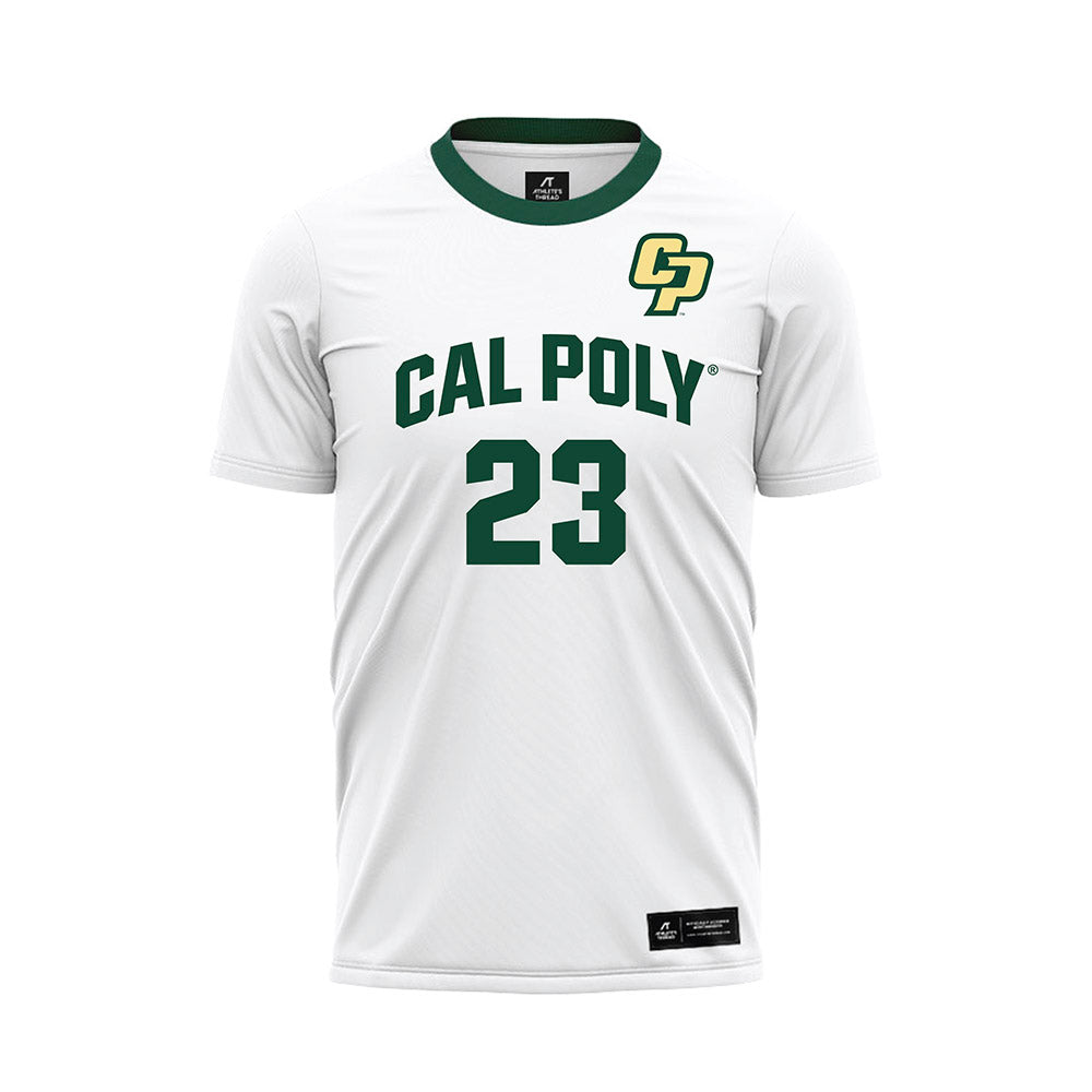Cal Poly - NCAA Women's Soccer : Madelyn Dougherty - White Soccer Jersey-0