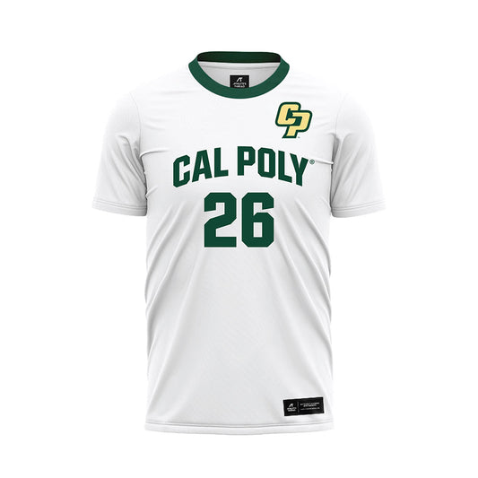 Cal Poly - NCAA Women's Soccer : Sam Walker - White Soccer Jersey-0