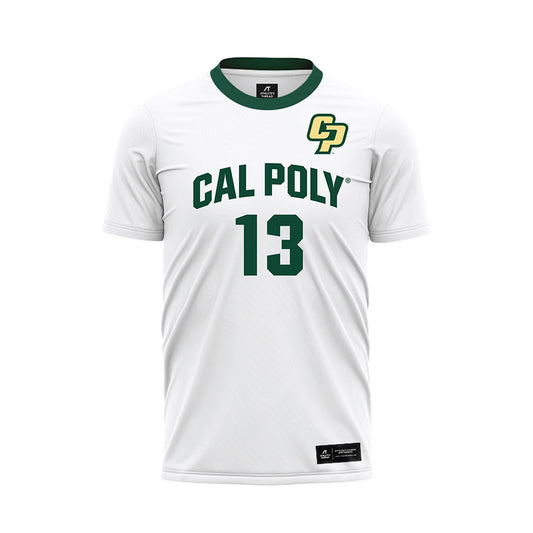 Cal Poly - NCAA Women's Soccer : Lauren Collier - White Soccer Jersey-0