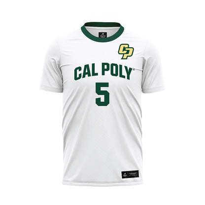 Cal Poly - NCAA Women's Soccer : Brennan Cole - White Soccer Jersey-0