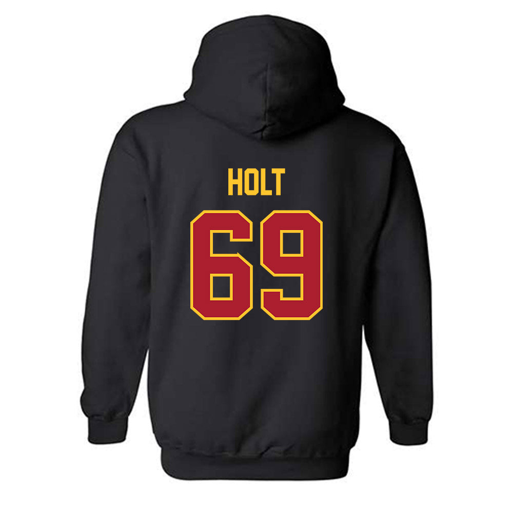 Iowa State - NCAA Football : Dontrell Holt - Sports Shersey Hooded Sweatshirt-1