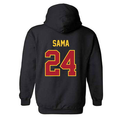 Iowa State - NCAA Football : Abu Sama - Sports Shersey Hooded Sweatshirt-1