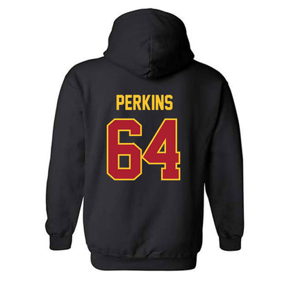 Iowa State - NCAA Football : Sione Perkins - Sports Shersey Hooded Sweatshirt-1