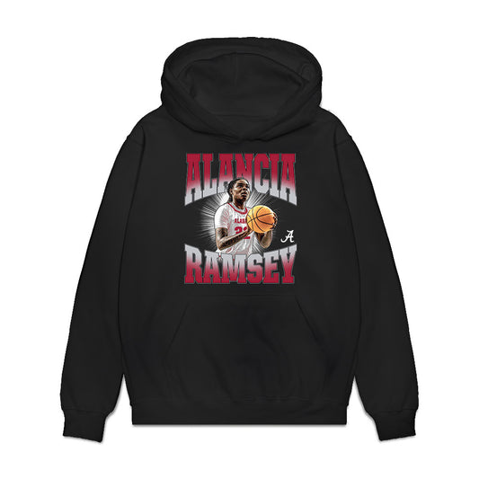 Alabama - NCAA Women's Basketball : Alancia Ramsey - Collage Premium Hooded Sweatshirt-0