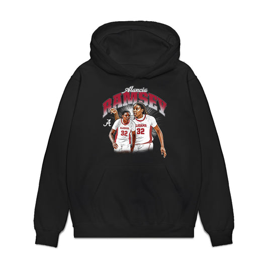 Alabama - NCAA Women's Basketball : Alancia Ramsey - Collage Premium Hooded Sweatshirt-0
