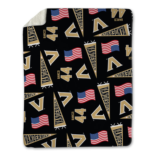 Vanderbilt - NCAA Baseball : Colin Barczi - Blanket-0