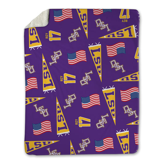 LSU - NCAA Baseball : Mavrick Rizy - Blanket-0