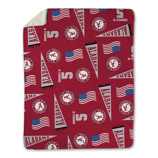 Alabama - NCAA Baseball : Richie Bonomolo Jr. - USA Blanket-0
