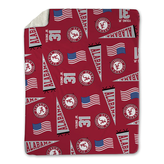 Alabama - NCAA Baseball : Jon Young Jr. - USA Blanket-0