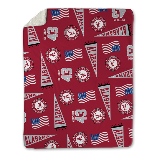 Alabama - NCAA Baseball : Jack Ketchum - USA Blanket-0