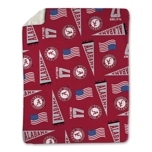 Alabama - NCAA Baseball : Will Plattner - USA Blanket-0