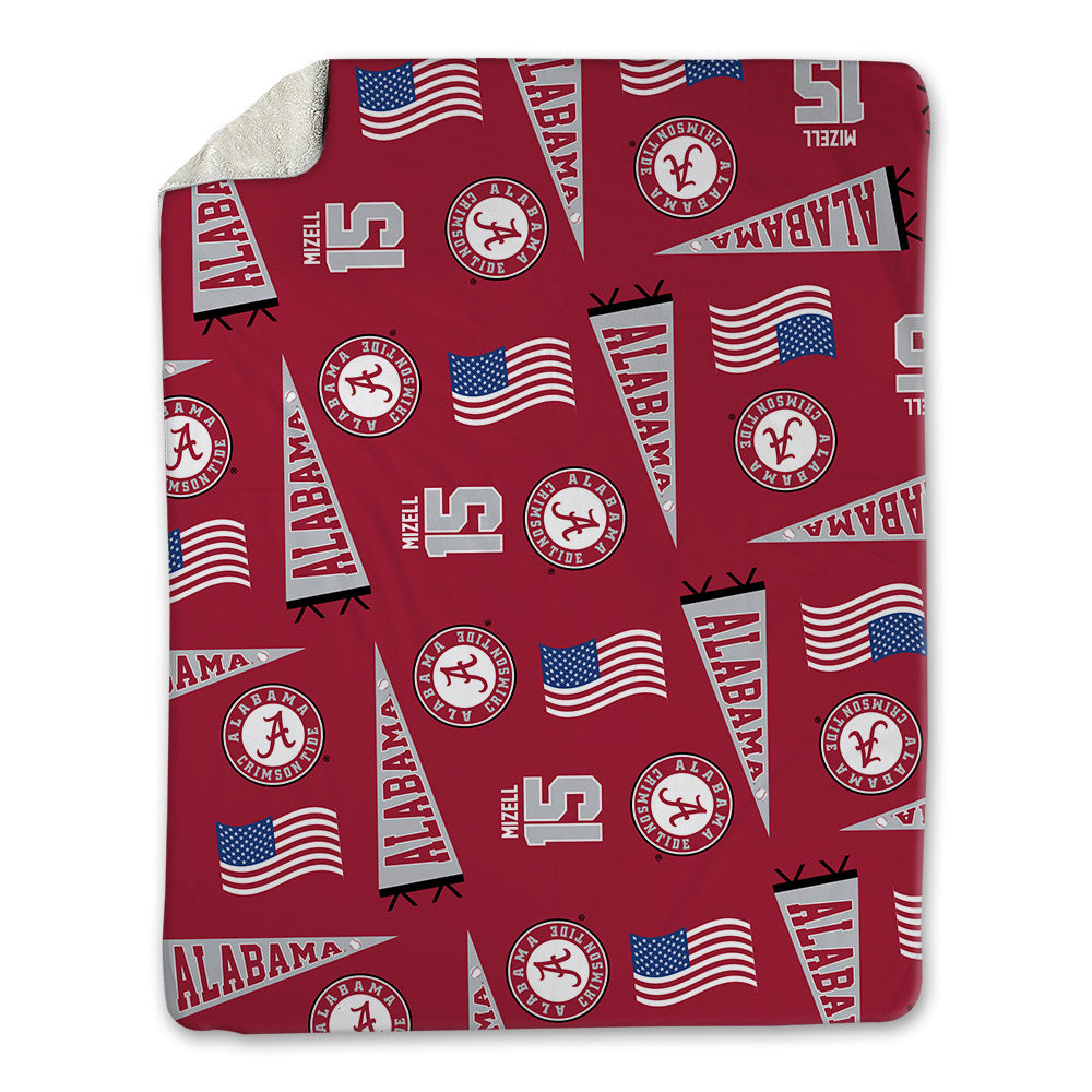 Alabama - NCAA Baseball : Coleman Mizell - USA Blanket-0
