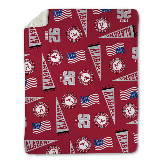 Alabama - NCAA Baseball : Peyton Steele - USA Blanket-0