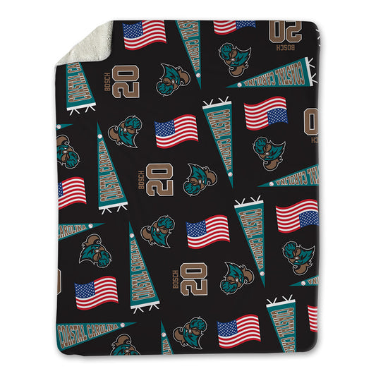 Coastal Carolina - NCAA Baseball : Case Bosch - USA Blanket-0
