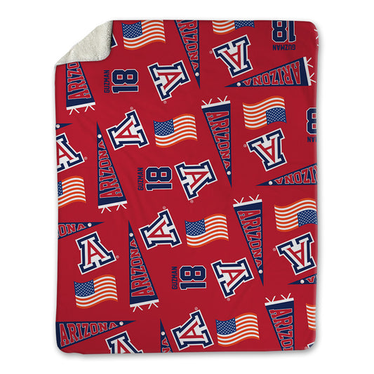 Arizona - NCAA Baseball : Adonys Guzman - USA Blanket-0