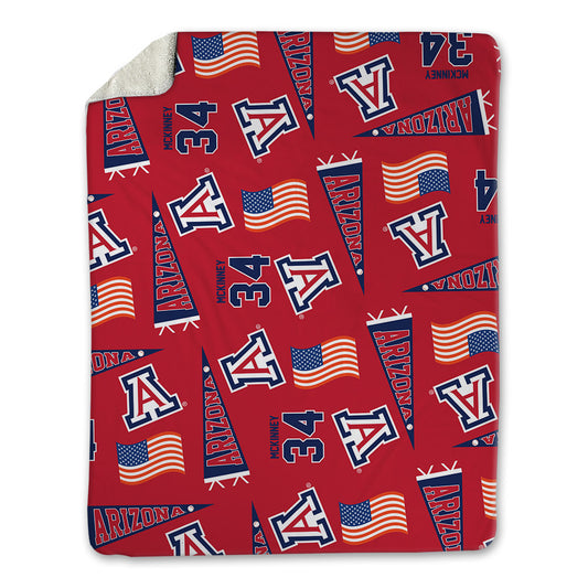 Arizona - NCAA Baseball : Collin McKinney - USA Blanket-0