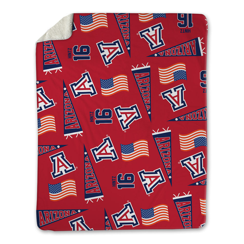 Arizona - NCAA Baseball : Casey Hintz - USA Blanket-0
