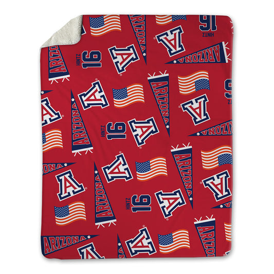 Arizona - NCAA Baseball : Casey Hintz - USA Blanket-0
