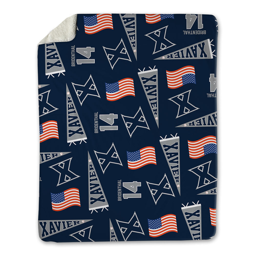 Xavier - NCAA Baseball : Eli Bridenthal - USA Blanket-0