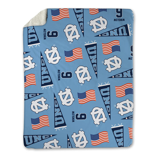 UNC - NCAA Baseball : Macon Winslow - USA Blanket-0