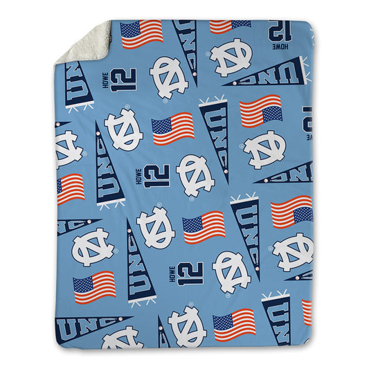 UNC - NCAA Baseball : Tyler Howe - USA Blanket-0