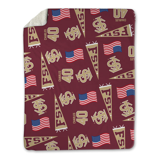FSU - NCAA Baseball : Joe Charles - USA Blanket-0