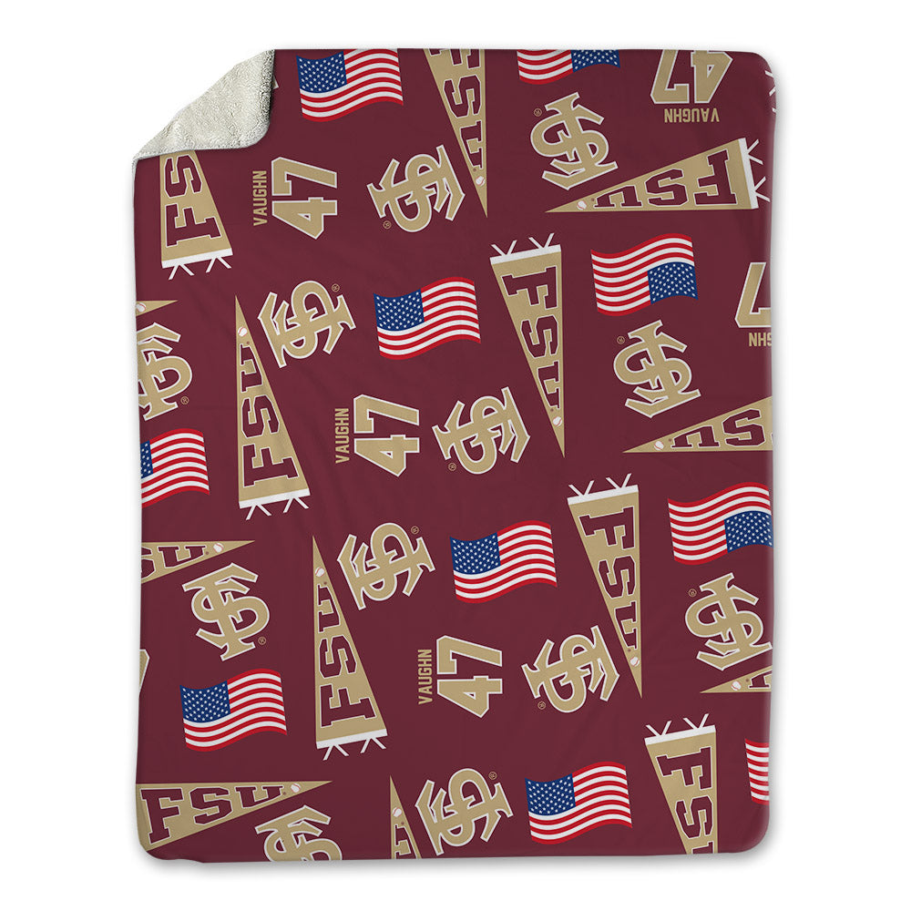FSU - NCAA Baseball : Rhett Vaughn - USA Blanket-0
