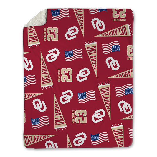 Oklahoma - NCAA Baseball : Alexander Mercurius - USA Blanket-0