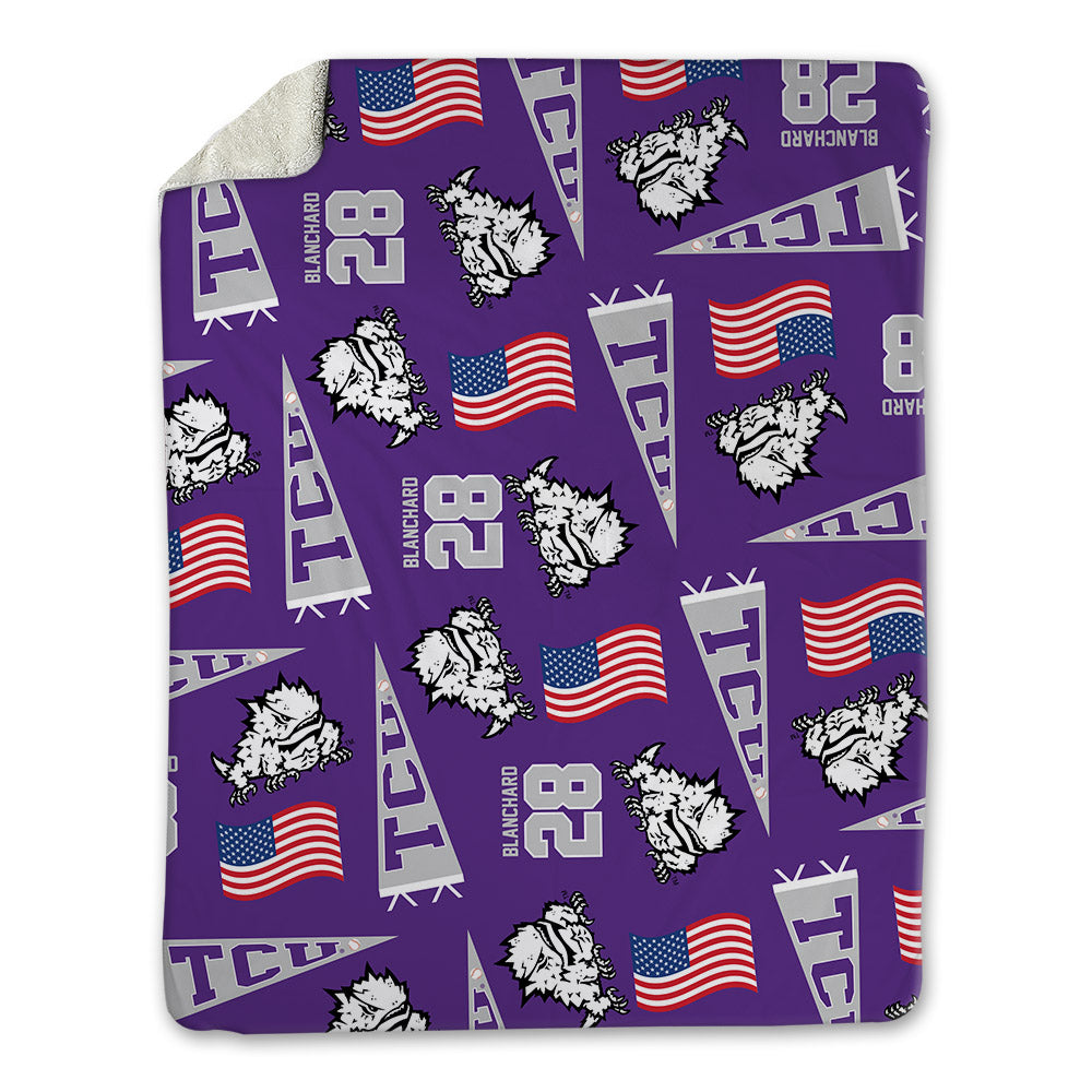 TCU - NCAA Baseball : Colin Blanchard - USA Blanket-0