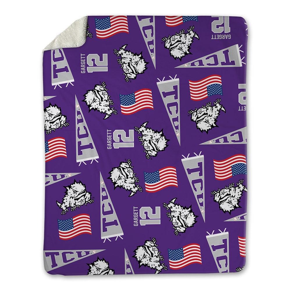 TCU - NCAA Baseball : Kyuss Gargett - USA Blanket-0