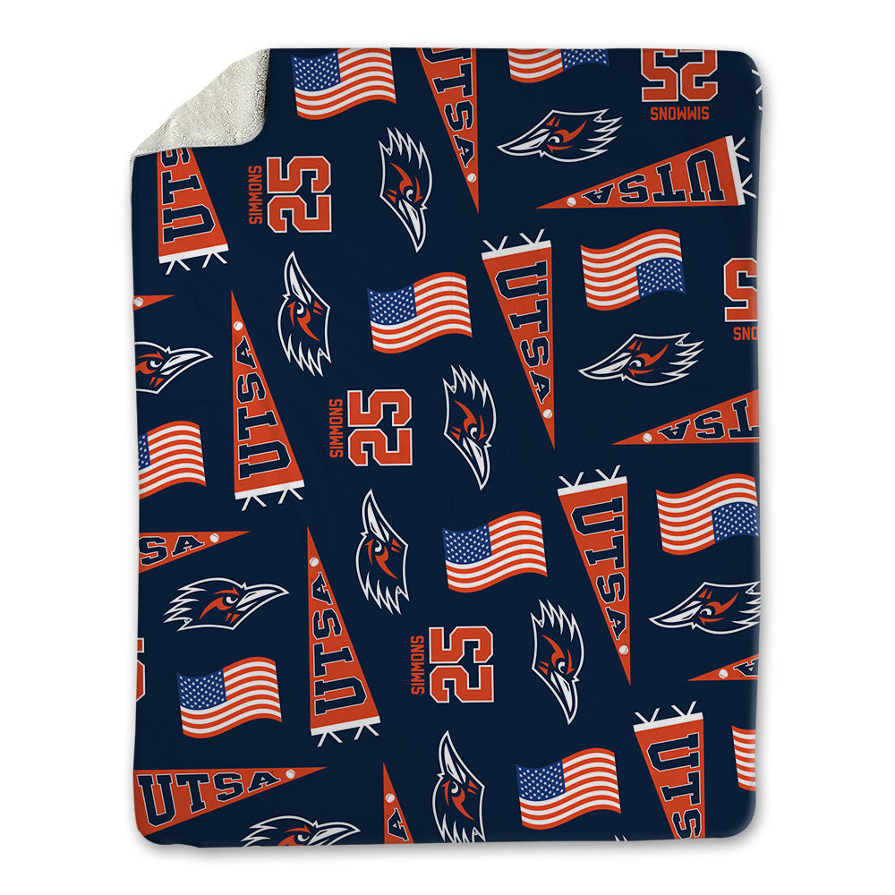 UTSA - NCAA Baseball : Sam Simmons - USA Blanket-0
