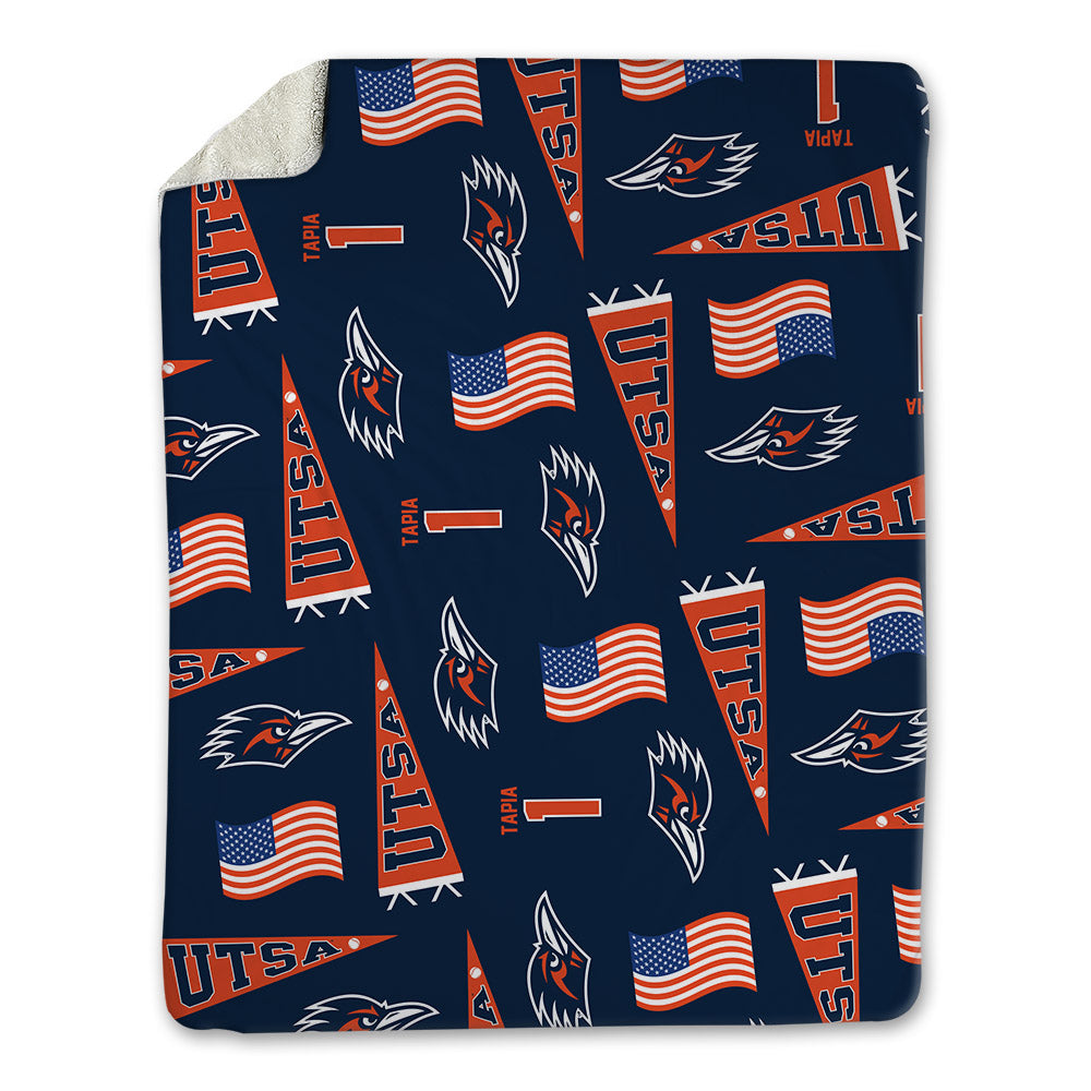 UTSA - NCAA Baseball : Jonathan Tapia - USA Blanket-0