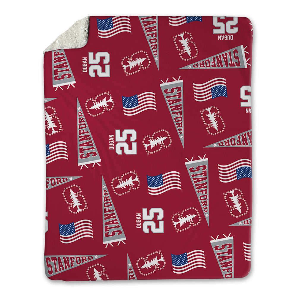 Stanford - NCAA Baseball : Nick Dugan - USA Blanket-0