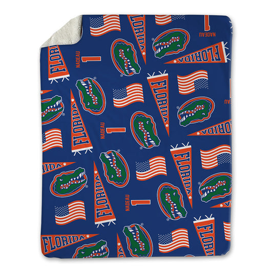 Florida - NCAA Baseball : Justin Nadeau - USA Blanket-0