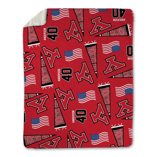 Youngstown State - NCAA Baseball : Brandin Anderson - USA Blanket-0