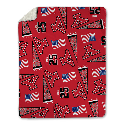 Youngstown State - NCAA Baseball : Alex Jang - USA Blanket-0