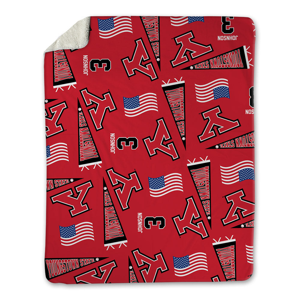Youngstown State - NCAA Baseball : Jack Johnson - USA Blanket-0