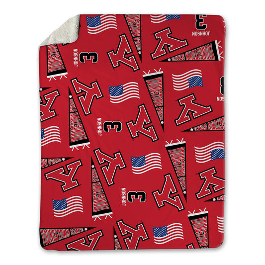 Youngstown State - NCAA Baseball : Jack Johnson - USA Blanket-0