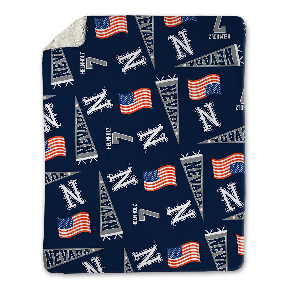 Nevada - NCAA Baseball : Jack Helmholz - USA Blanket-0
