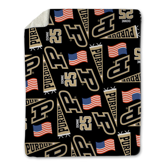 Purdue - NCAA Baseball : Jimmy Dionne - USA Blanket-0