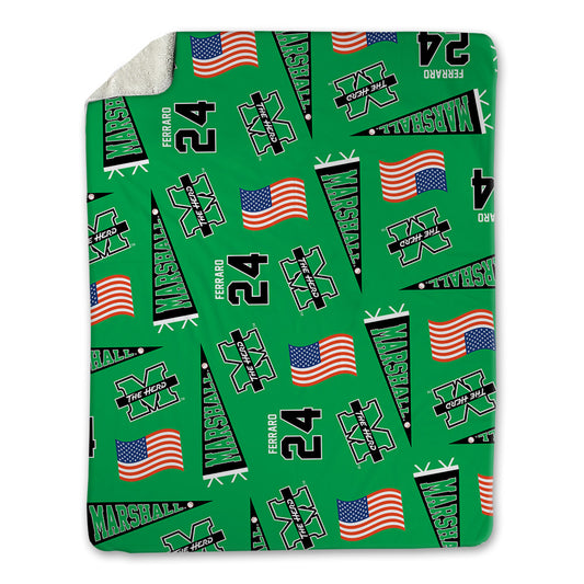 Marshall - NCAA Baseball : Giuseppe Ferraro - USA Blanket-0