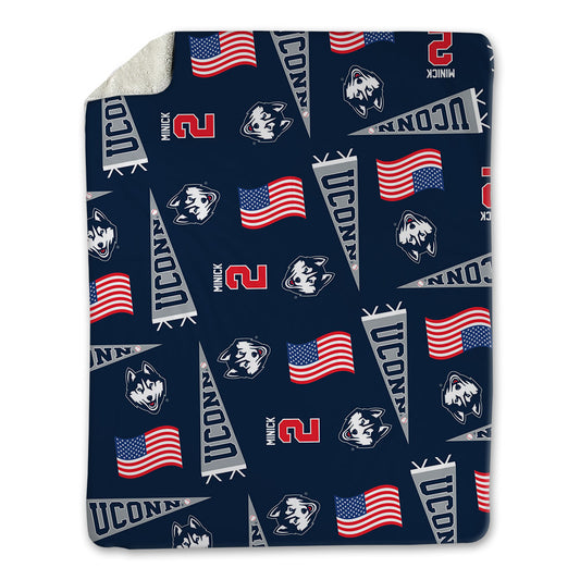 UConn - NCAA Baseball : Tyler Minick - USA Blanket-0